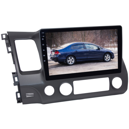 Штатная магнитола 10 дюймов для Honda Civic 2008 - 2012 гг. левый руль MEKEDE M6 Plus 3D 2295-5706 экран 2K Android 13 8+256 Gb
