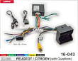 CARAV 16-043 комплект подключения базовых магнитол для а/м PEUGEOT-CITROEN (all with Quadlock) / Power + Speakers + Antenna + USB + Camera + CANBUS